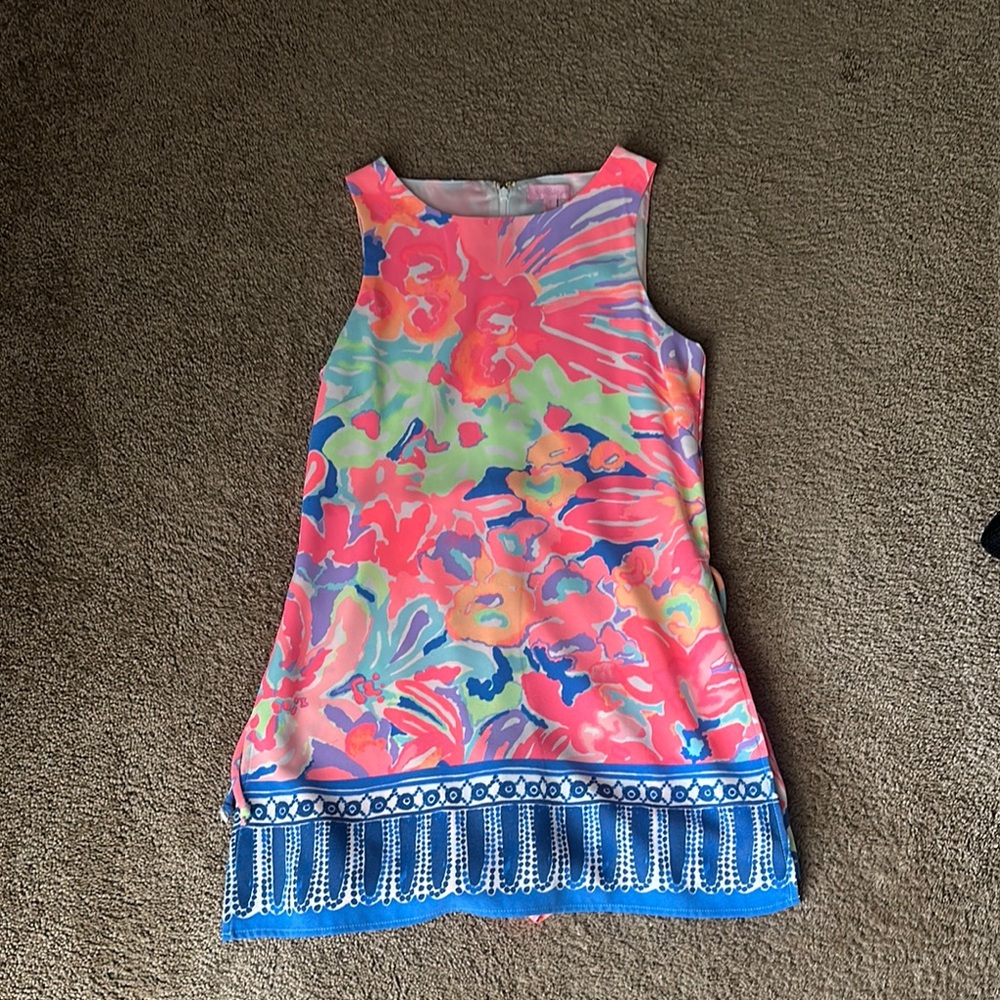 Colorful Sleeveless Floral Dress